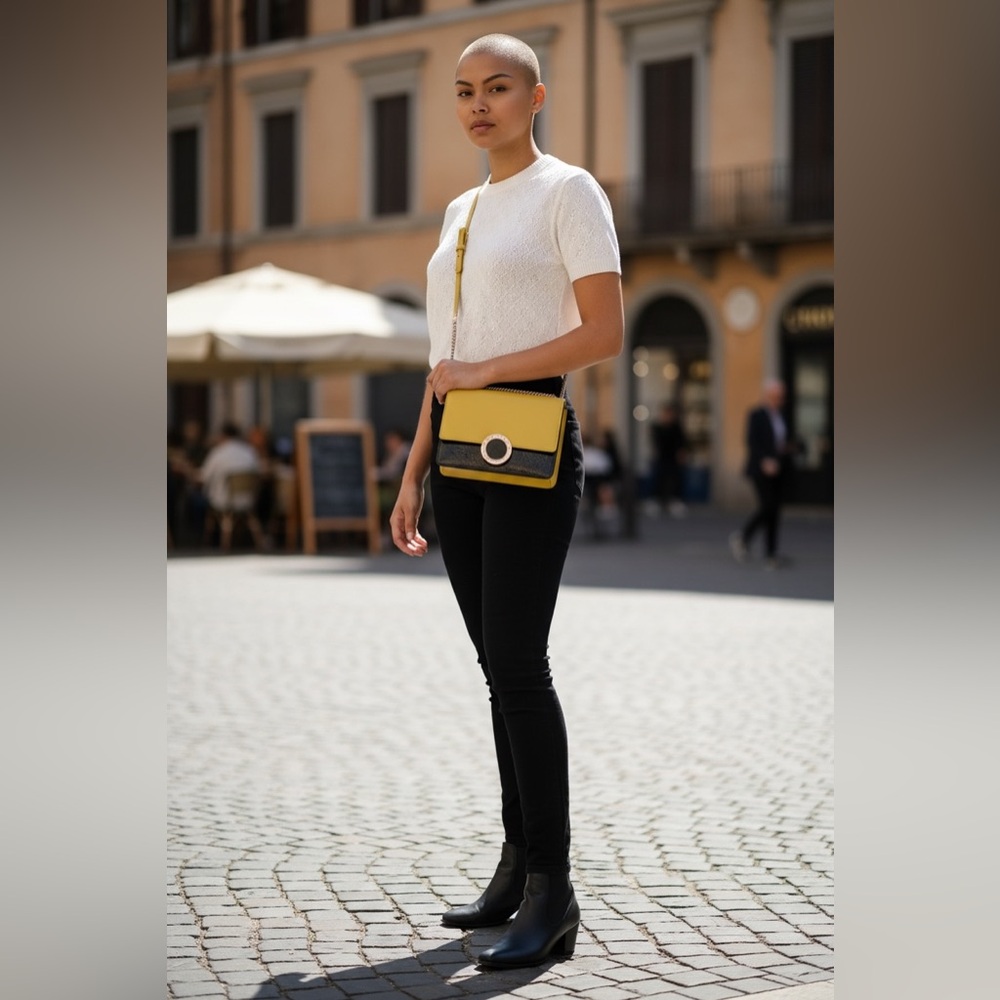 SOLD‼️ Bvlgari Yellow and Black Shoulder Bag - Picture 7 of 7